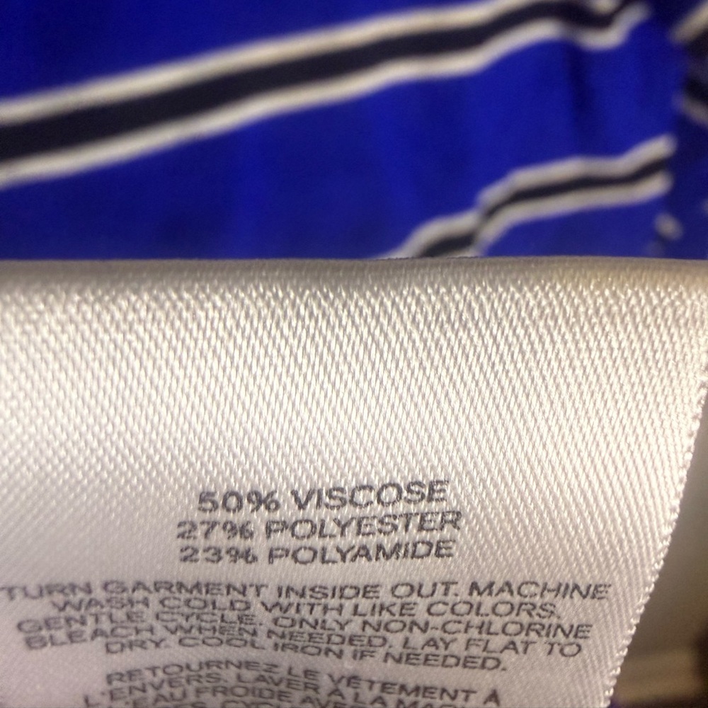 Express Royal Blue and White Striped Sweater - Picture 5 of 5